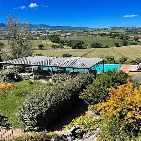 别墅 Very Pretty Spoleto-poolside-sleeps-20pool, Jacuzzi, Gardens - Views